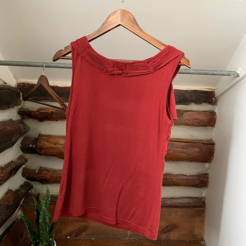 🌺3/$20🌺Anthropologie | Deletta Unveiled Red Tank - Picture 8 of 12
